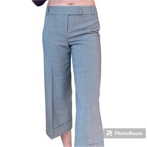 Ann Taylor Wool Houndstooth Margo Crop Pants NWT